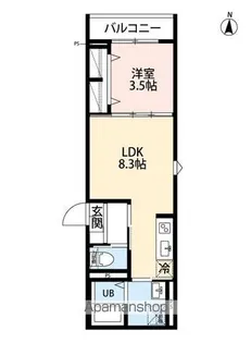 ROBOT HOME 前原Ⅱ【3階】の間取り