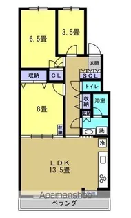 リアライズ柏Ⅱ【6階】の間取り