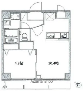 桜坂第3ハイツ【4階】の間取り