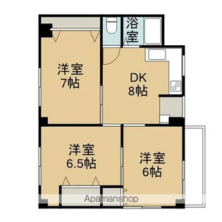 行徳ハイム【4階】の間取り