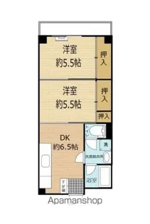 サンフラワー箱崎【203号室】の間取り