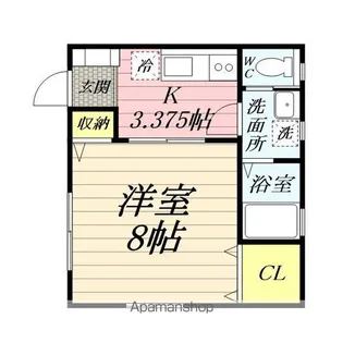 コーポキタノ【102号室】の間取り