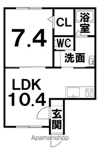 ABODE足寄【2階】の間取り