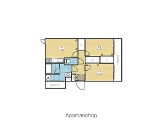 三神マンション【6階】の間取り