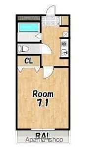 京町桜館【202号室】の間取り