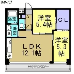 CHUNICHI BUILDING【302号室】の間取り