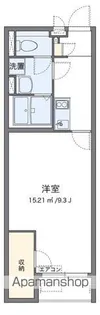 クレイノ岡山Ⅱ【105号室】の間取り