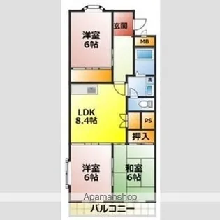 エスポワールHARA【2階】の間取り
