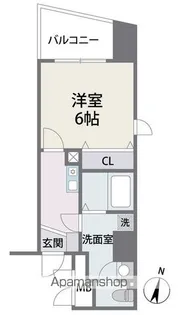 アビターレ春吉【405号室】の間取り