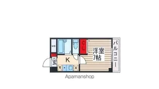 ベルサイト新松戸【5階】の間取り
