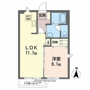 レジデンスM【1階】の間取り