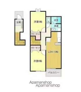 セトルグリーン【2階】の間取り