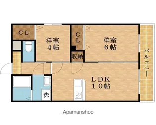 グランイニシオ都島【4階】の間取り