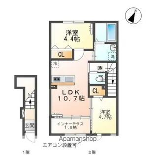 プラージュ【2階】の間取り