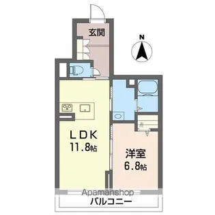 エクセルコート【2階】の間取り