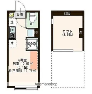 エリムレジデンス豊島園【1階】の間取り