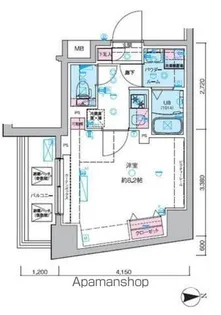 ガリシア新宿NORTHⅡ【2階】の間取り