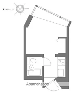 スタジオ明泉【4階】の間取り