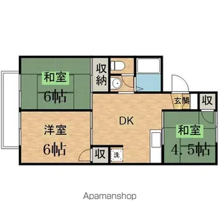 コーポアリセイ【2階】の間取り
