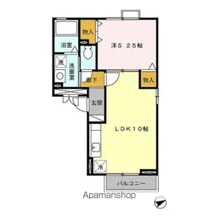 ヴォーン八代【3階】の間取り