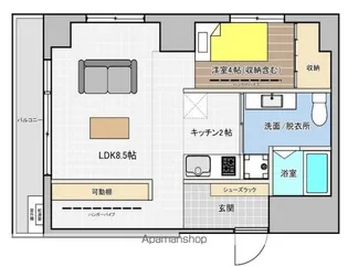 新大阪スターハイツ【3階】の間取り