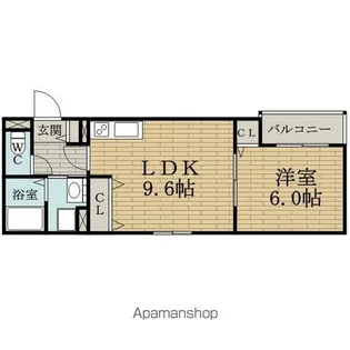 ラ・マシア田川北【3階】の間取り