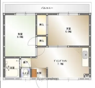 ガーデン・ビラ・マツオカ【3階】の間取り