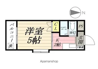 ハイタウン横浜東【205号室】の間取り