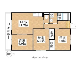 エスポワール【3階】の間取り