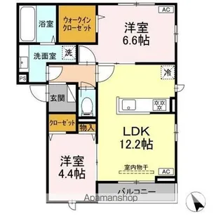 DーROOM上石田【3階】の間取り