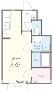 プリムローズ壱番館【1階】の間取り