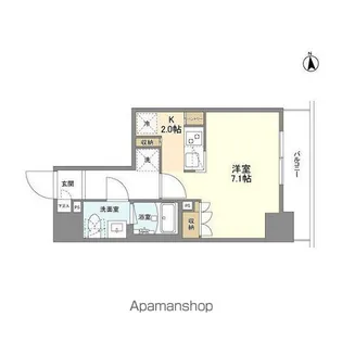 シーズンフラッツ元浅草4丁目【2階】の間取り
