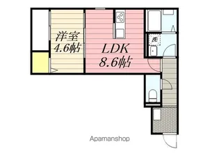 グランレーヴ井尻【B-203号室】の間取り
