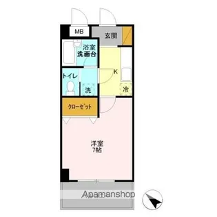 キャトルセゾン【4階】の間取り