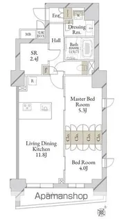 LiveCasa文京千石premier【8階】の間取り