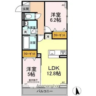 クレール【1階】の間取り