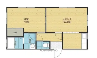 メゾン雄輝【3号室】の間取り