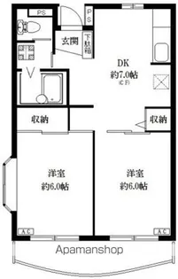 東京都練馬区中村2丁目【マンション】の間取り