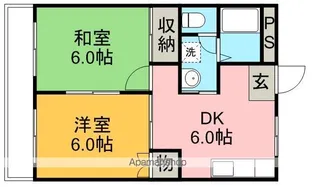 グレース新宿【203号室】の間取り