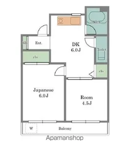 早苗エステートビル【3階】の間取り