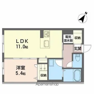 フォーブール馬場町【1階】の間取り