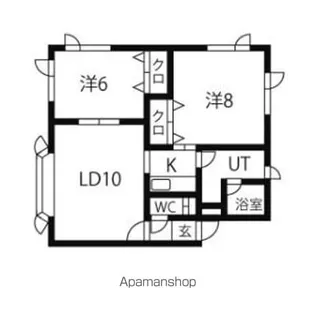 ベルメゾン弐番館【2階】の間取り