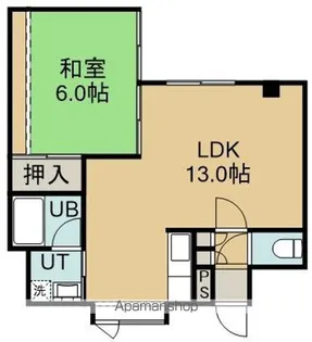 コンシェール五稜郭【102号室】の間取り