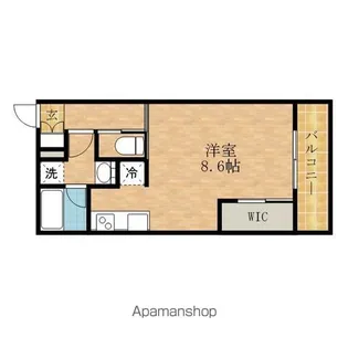 ル・クラージュ【202号室】の間取り
