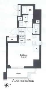 THE GATEHOUSE浅草雷門【4階】の間取り