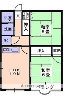 空港ハイツ(河窪)【2階】の間取り