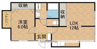 ライトアップ萩丘2番【1階】の間取り
