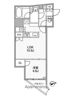 ディームス蔵前RESIDENCE【9階】の間取り