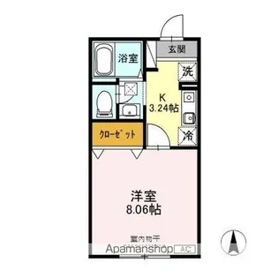 新潟県妙高市高柳2丁目【アパート】の間取り
