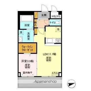 グランアコールII【3階】の間取り